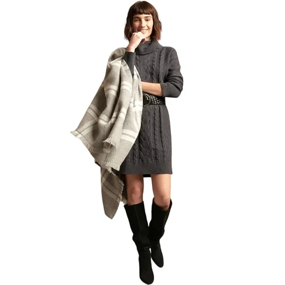 brown knit dress Knit Midi Dress main image 1